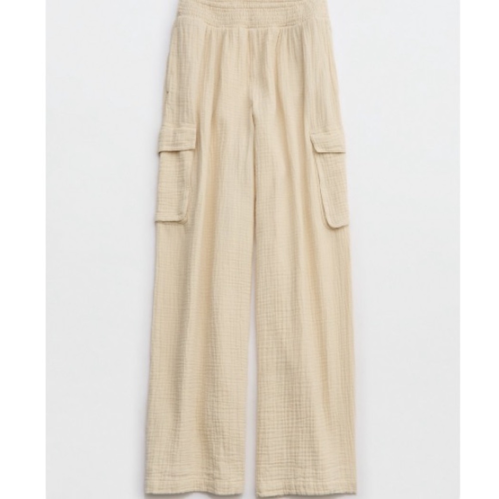 AERIE HIGH WAISTED POOL-TO-PARTY CARGO PANT